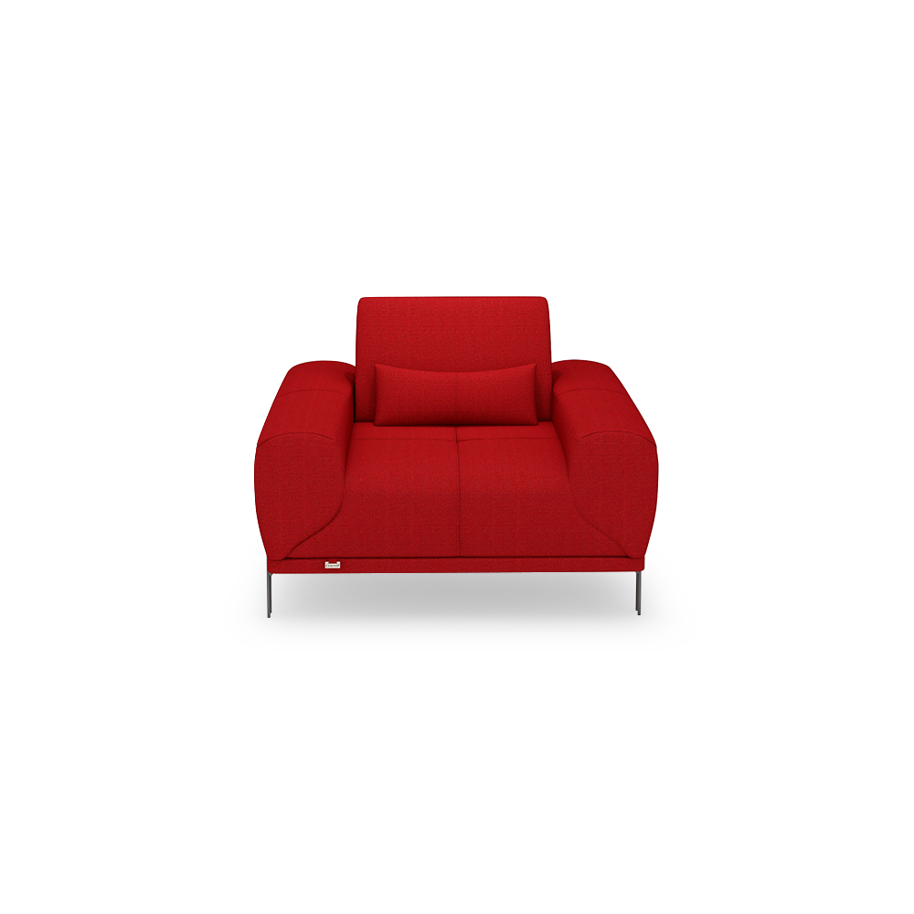 WILFORD – Modular Fabric / Leather Sofa with Adjustable Backrest (1-seater)