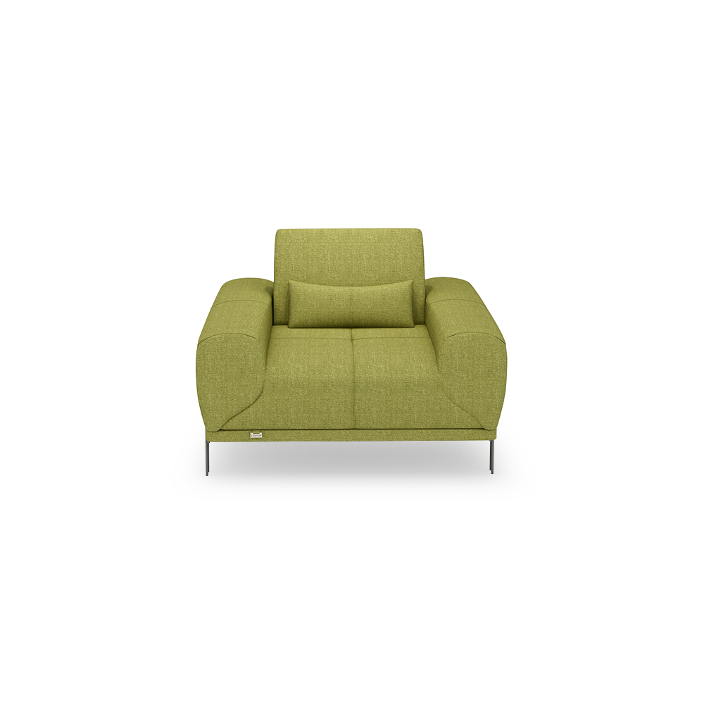 WILFORD – Modular Fabric / Leather Sofa with Adjustable Backrest (1-seater)