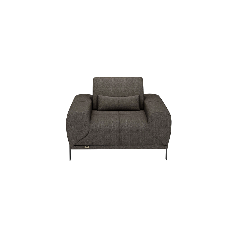 WILFORD – Modular Fabric / Leather Sofa with Adjustable Backrest (1-seater)