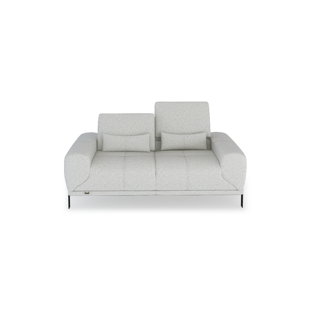 WILFORD – Modular Fabric / Leather Sofa with Adjustable Backrest (2-seater)