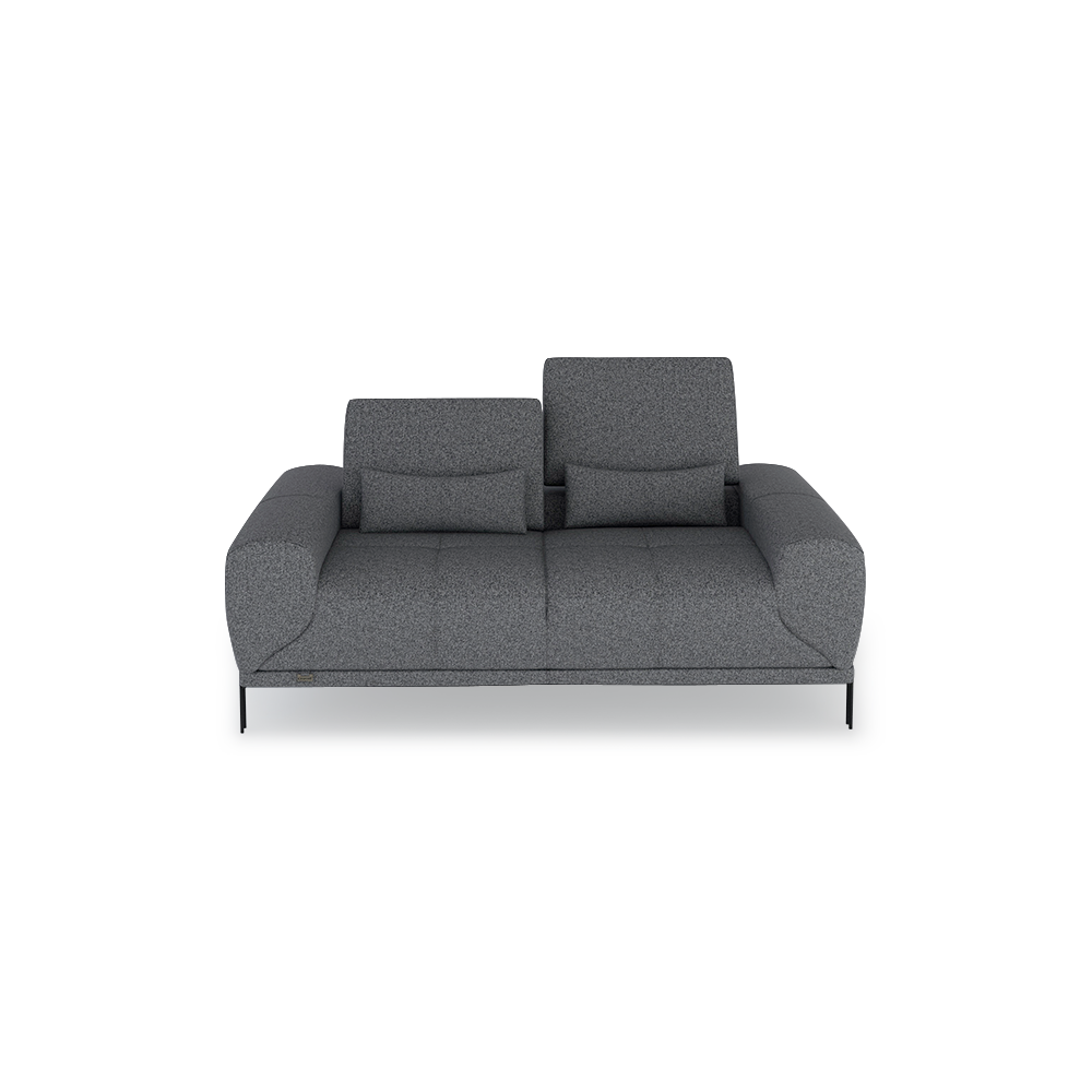 WILFORD – Modular Fabric / Leather Sofa with Adjustable Backrest (2-seater)