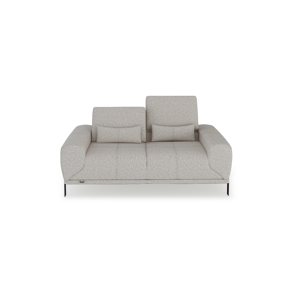 WILFORD – Modular Fabric / Leather Sofa with Adjustable Backrest (2-seater)