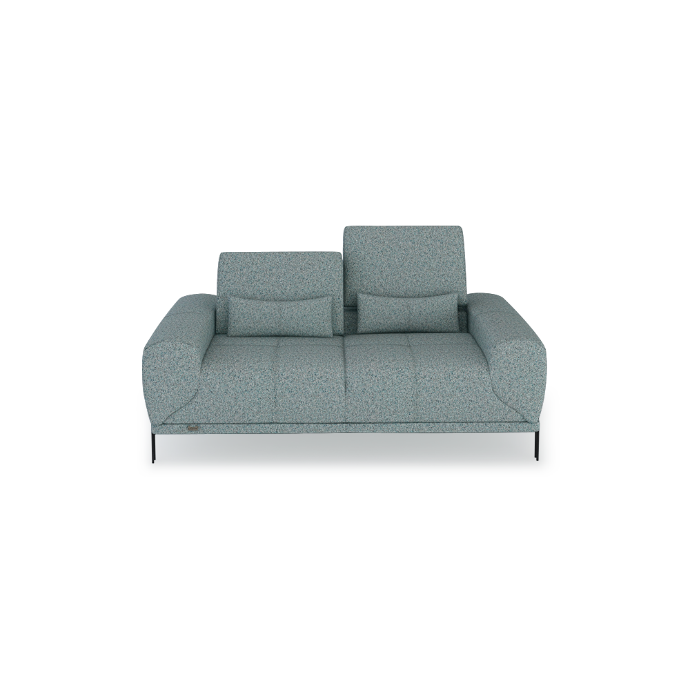 WILFORD – Modular Fabric / Leather Sofa with Adjustable Backrest (2-seater)