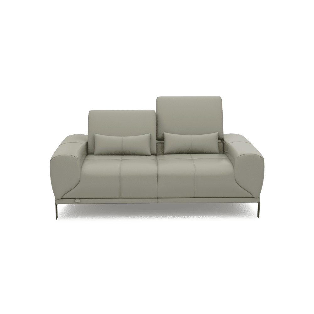 WILFORD – Modular Fabric / Leather Sofa with Adjustable Backrest (2-seater)