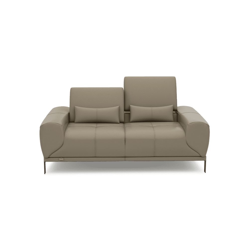 WILFORD – Modular Fabric / Leather Sofa with Adjustable Backrest (2-seater)