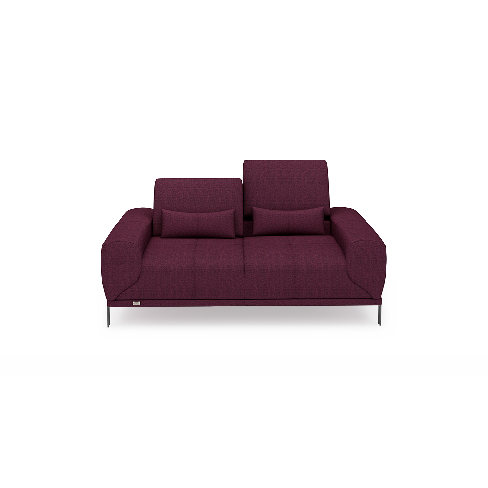 WILFORD – Modular Fabric / Leather Sofa with Adjustable Backrest (2-seater)