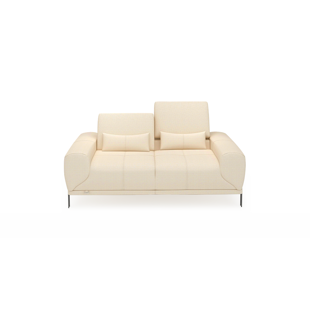 WILFORD – Modular Fabric / Leather Sofa with Adjustable Backrest (2-seater)