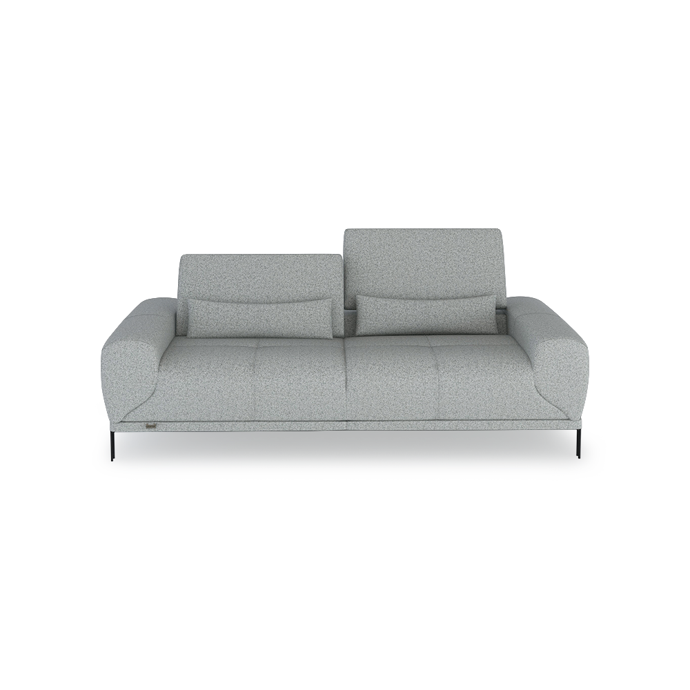 WILFORD – Modular Fabric / Leather Sofa with Adjustable Backrest (3-seater)