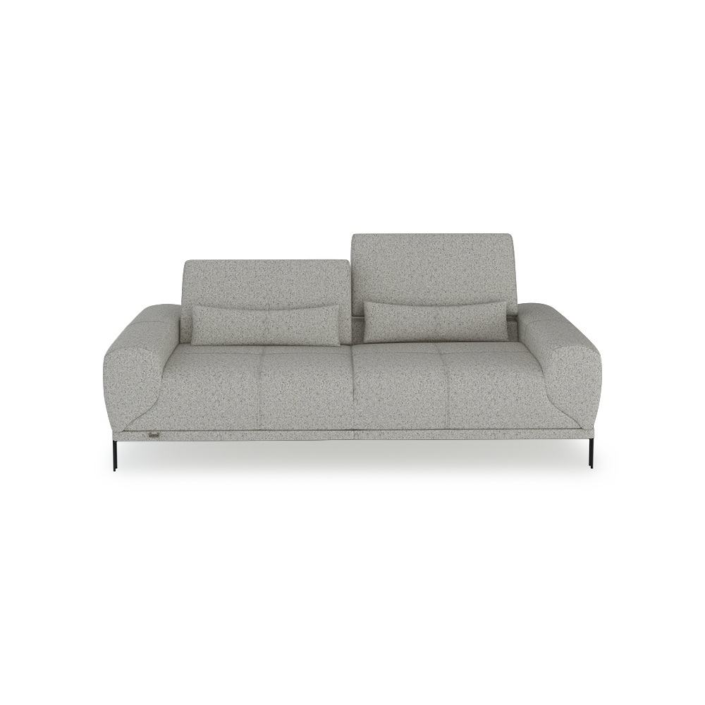 WILFORD – Modular Fabric / Leather Sofa with Adjustable Backrest (3-seater)