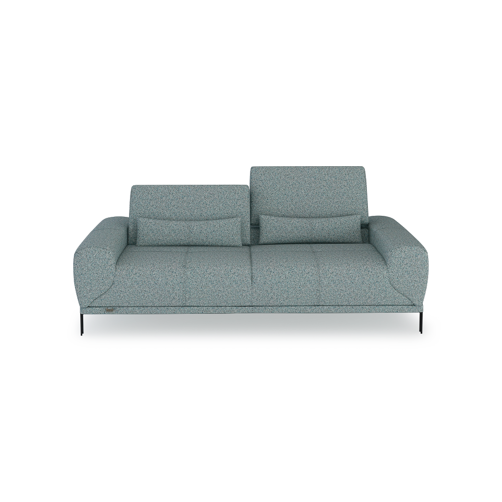 WILFORD – Modular Fabric / Leather Sofa with Adjustable Backrest (3-seater)