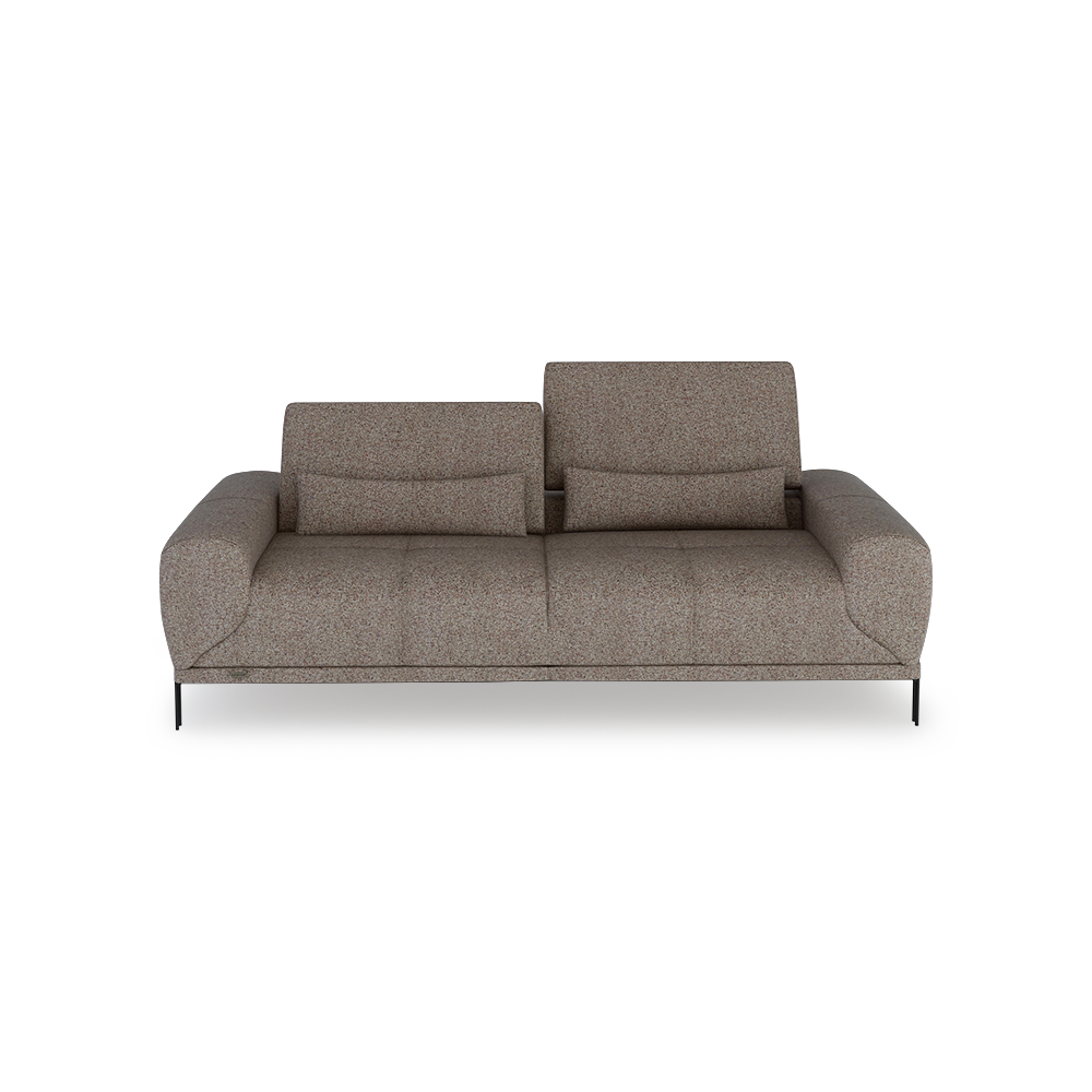 WILFORD – Modular Fabric / Leather Sofa with Adjustable Backrest (3-seater)