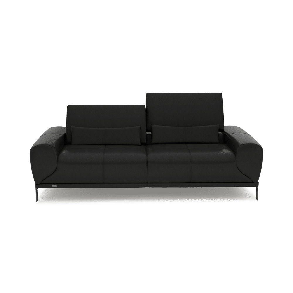 WILFORD – Modular Fabric / Leather Sofa with Adjustable Backrest (3-seater)