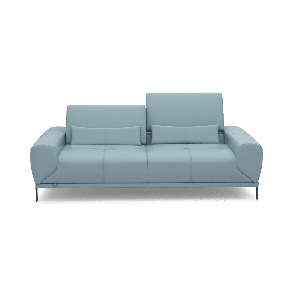 WILFORD – Modular Fabric / Leather Sofa with Adjustable Backrest (3-seater)