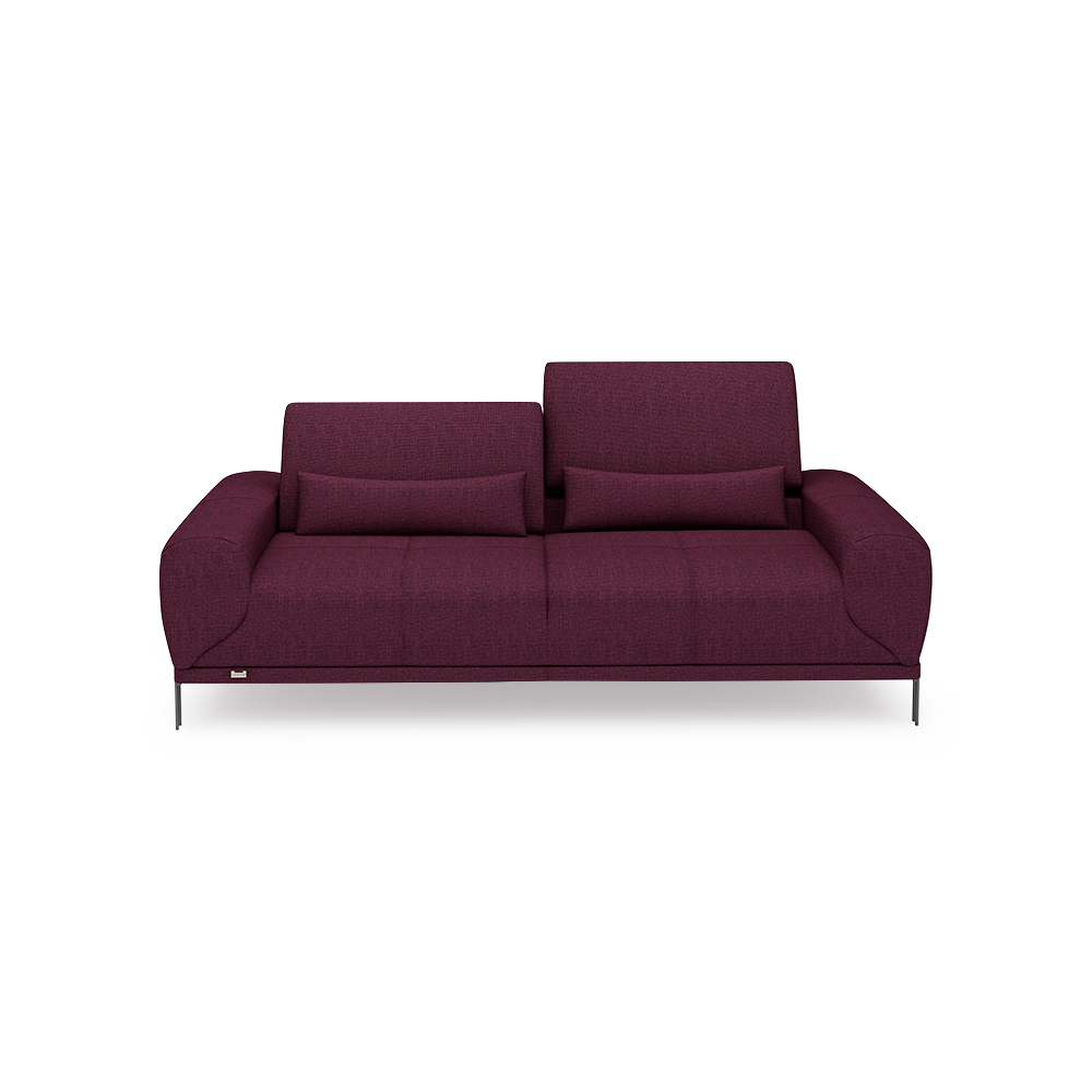 WILFORD – Modular Fabric / Leather Sofa with Adjustable Backrest (3-seater)