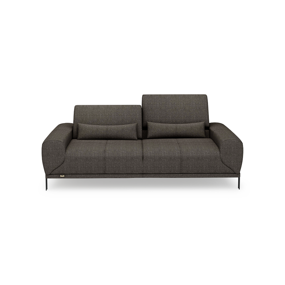 WILFORD – Modular Fabric / Leather Sofa with Adjustable Backrest (3-seater)