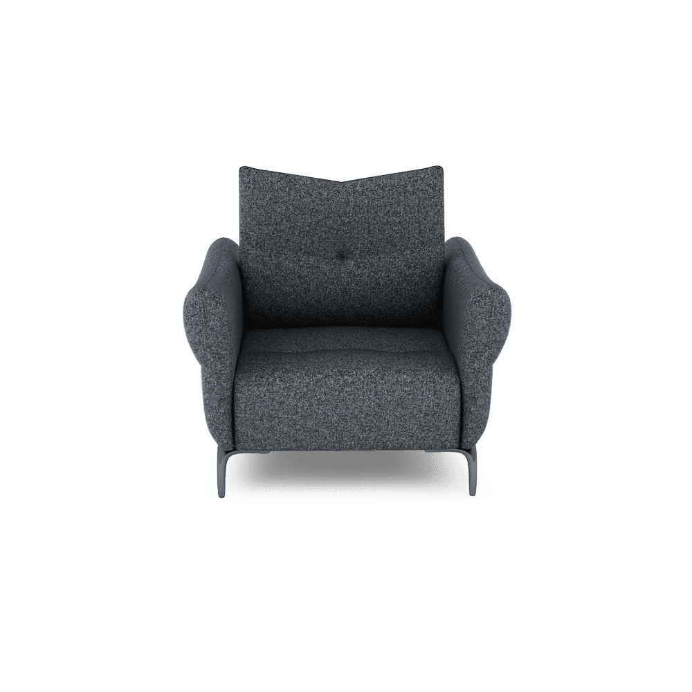 AFFING – Modular Push-Back Fabric / Leather Sofa (1-seater)