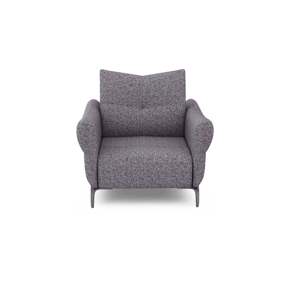 AFFING – Modular Push-Back Fabric / Leather Sofa (1-seater)