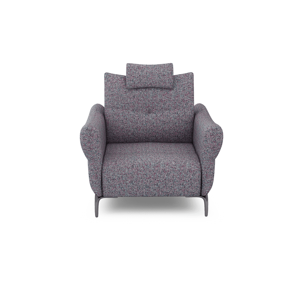 AFFING – Modular Push-Back Fabric / Leather Sofa (1-seater)