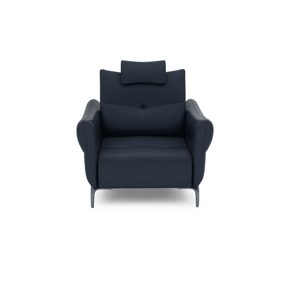 AFFING – Modular Push-Back Fabric / Leather Sofa (1-seater)