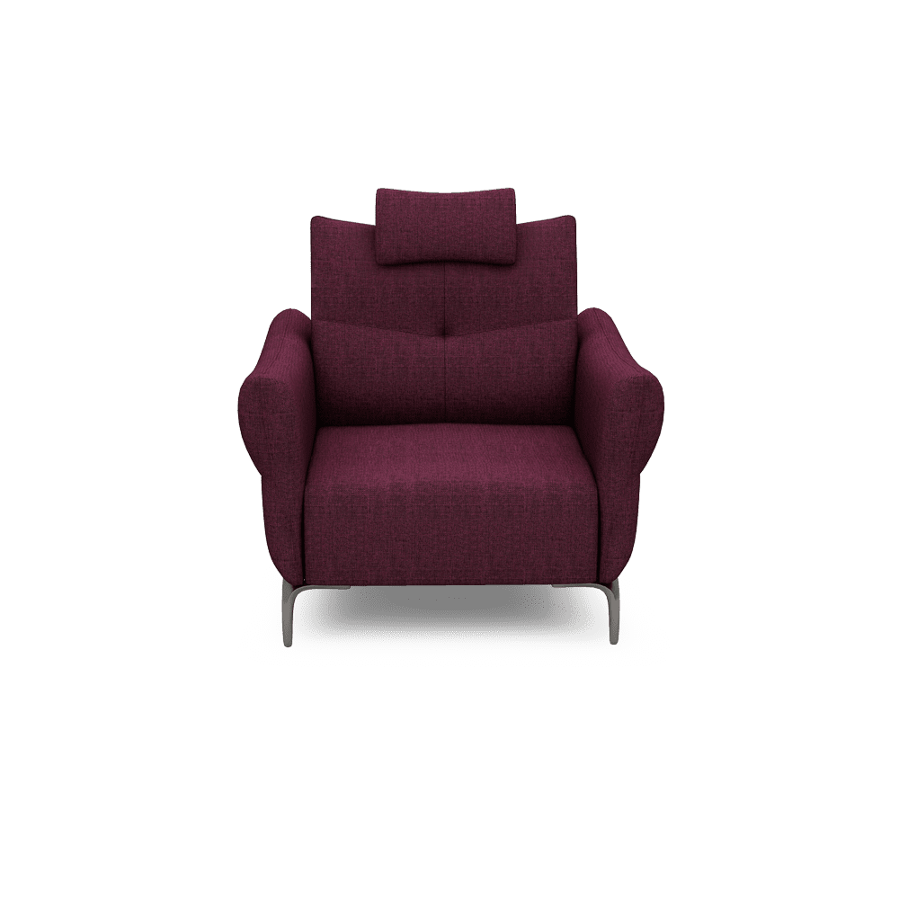 AFFING – Modular Push-Back Fabric / Leather Sofa (1-seater)