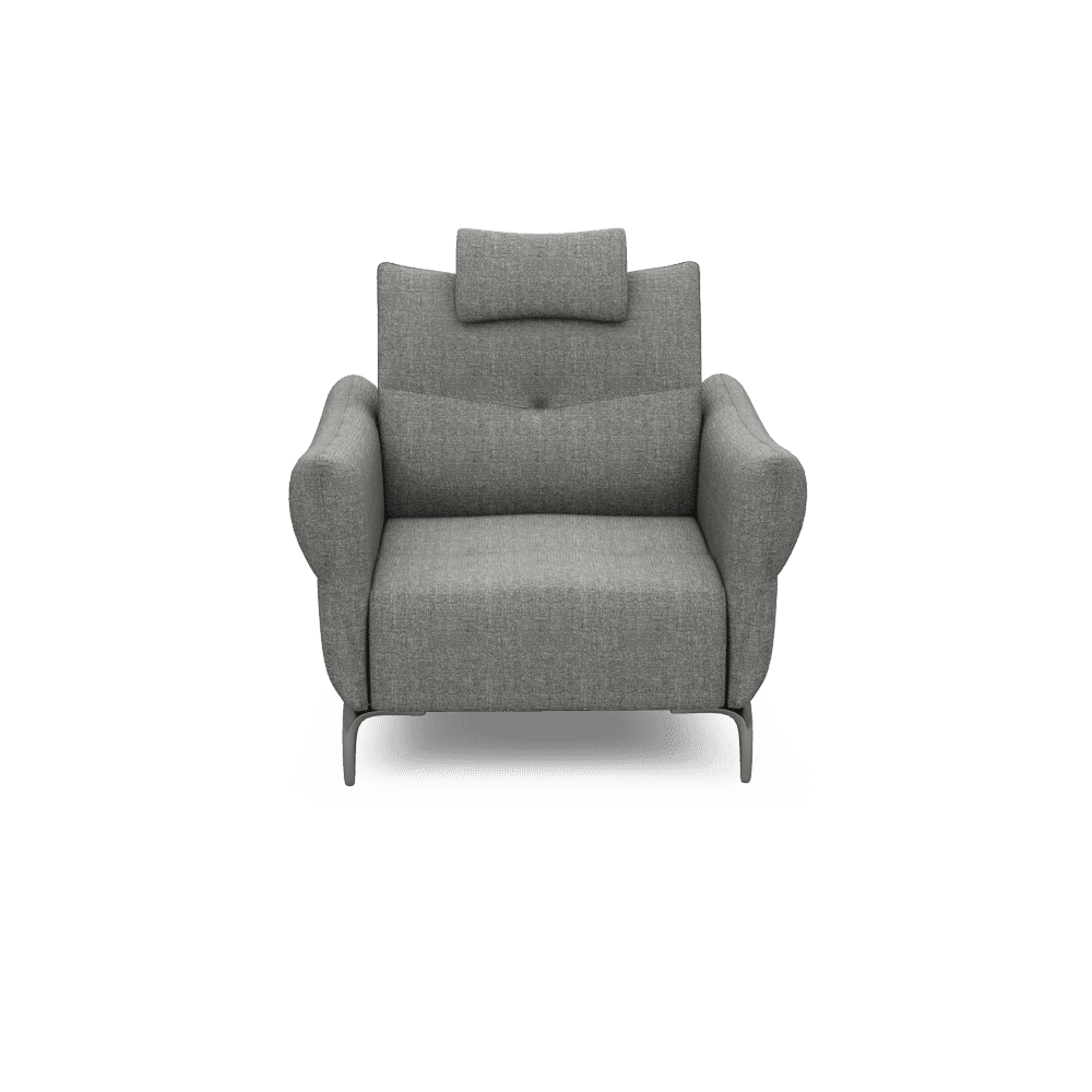 AFFING – Modular Push-Back Fabric / Leather Sofa (1-seater)