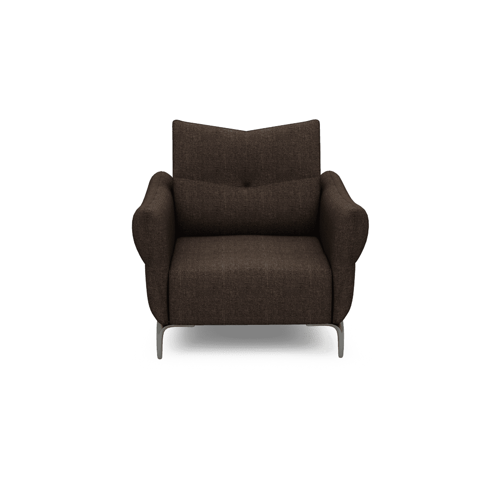 AFFING – Modular Push-Back Fabric / Leather Sofa (1-seater)