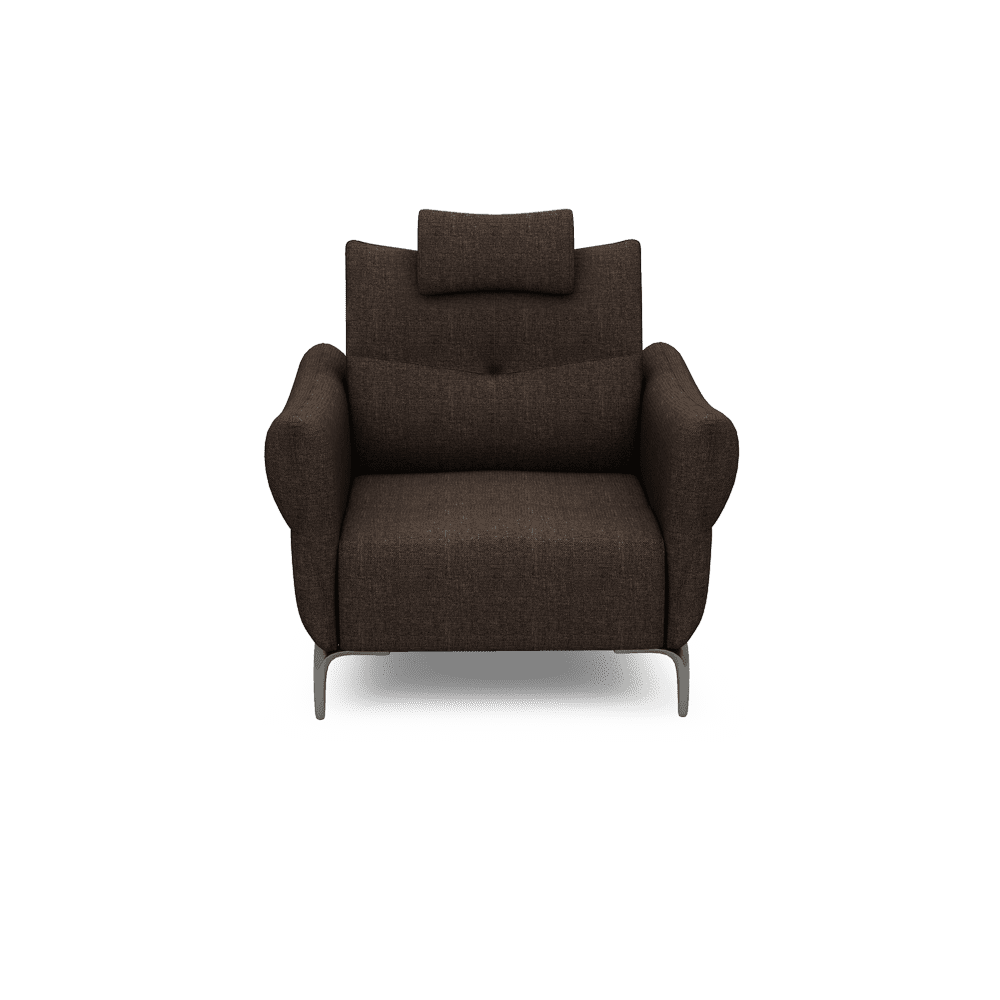 AFFING – Modular Push-Back Fabric / Leather Sofa (1-seater)