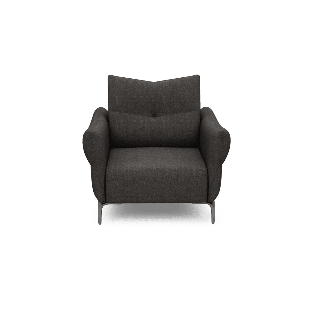 AFFING – Modular Push-Back Fabric / Leather Sofa (1-seater)