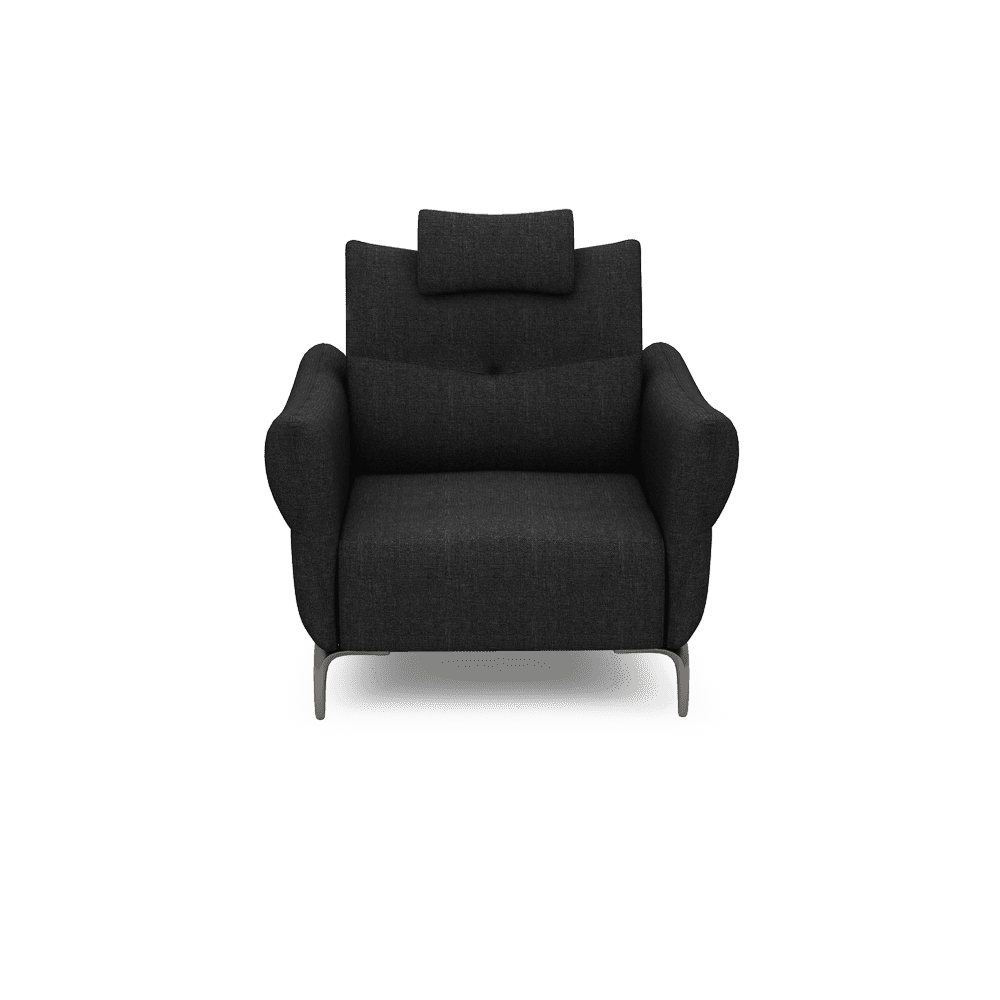 AFFING – Modular Push-Back Fabric / Leather Sofa (1-seater)