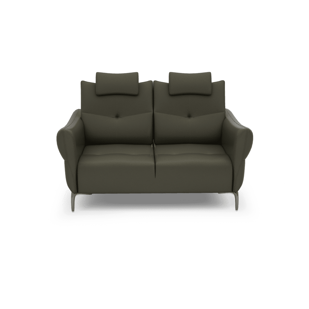 AFFING – Modular Push-Back Fabric / Leather Sofa (2-seater)