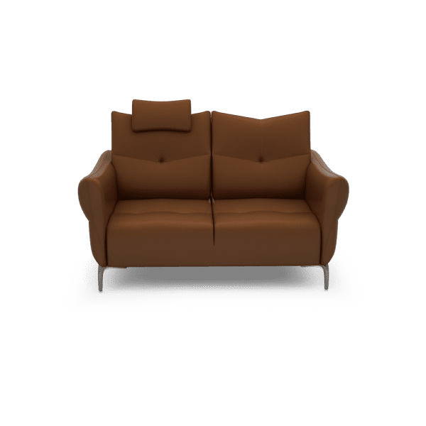 AFFING – Modular Push-Back Fabric / Leather Sofa (2-seater)