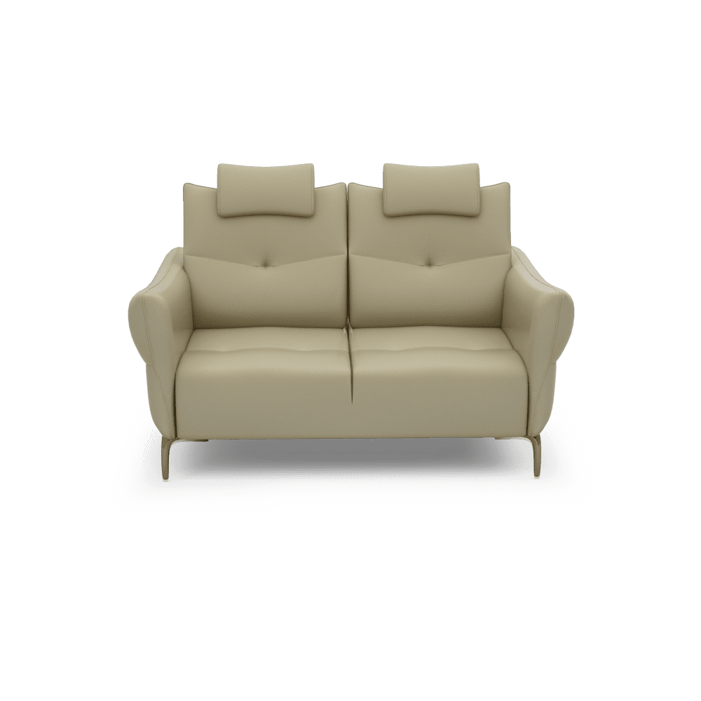 AFFING – Modular Push-Back Fabric / Leather Sofa (2-seater)
