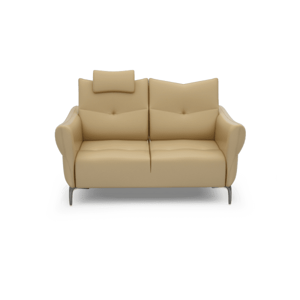 AFFING – Modular Push-Back Fabric / Leather Sofa (2-seater)