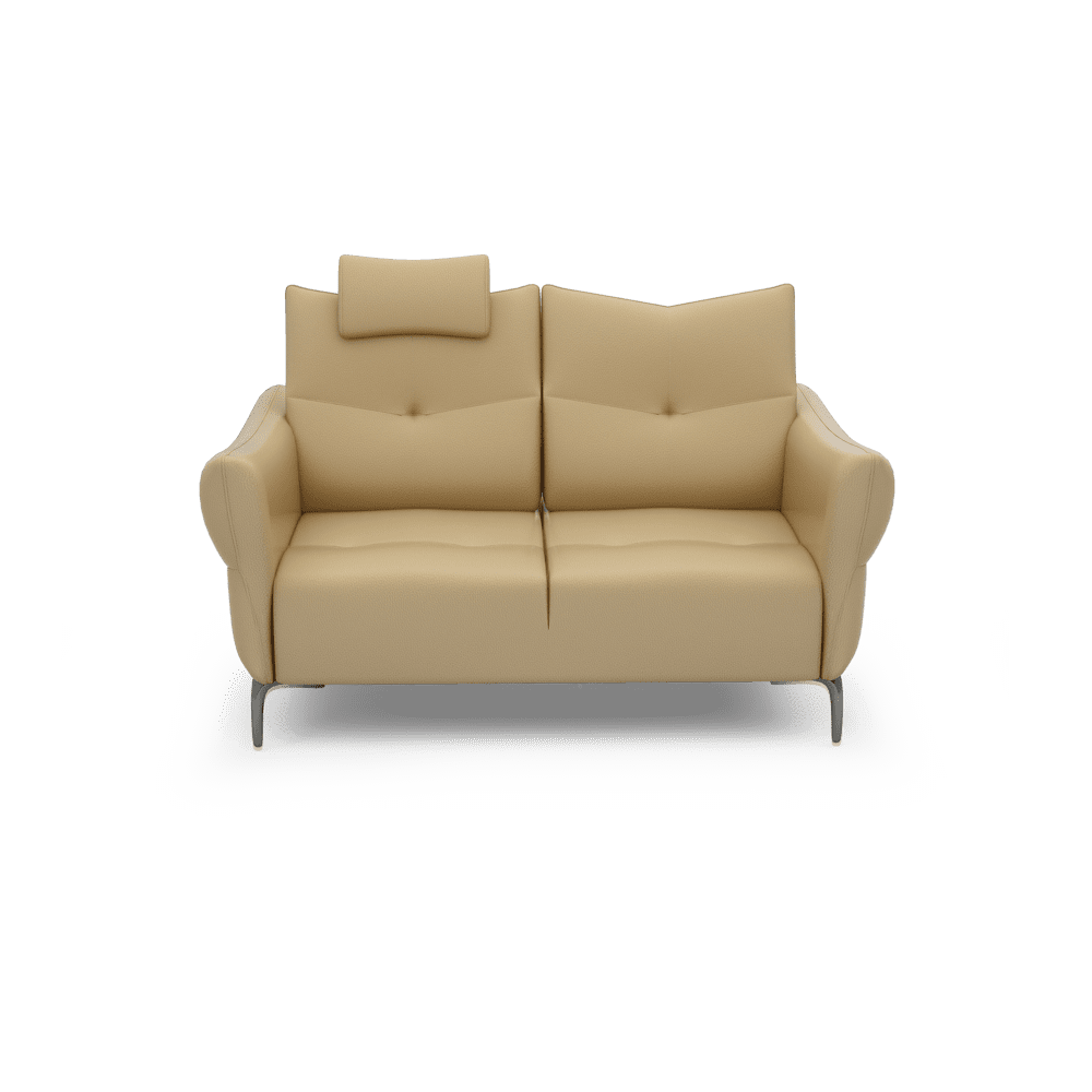 AFFING – Modular Push-Back Fabric / Leather Sofa (3-seater)