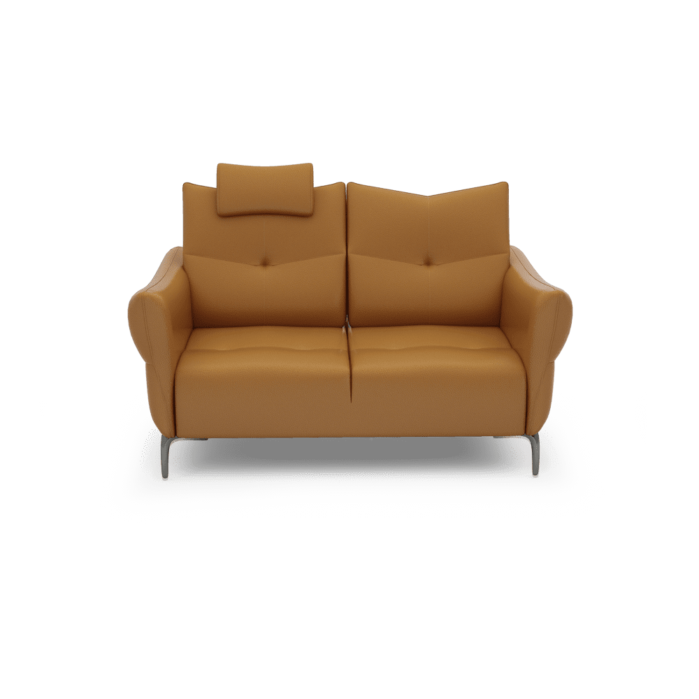 AFFING – Modular Push-Back Fabric / Leather Sofa (3-seater)