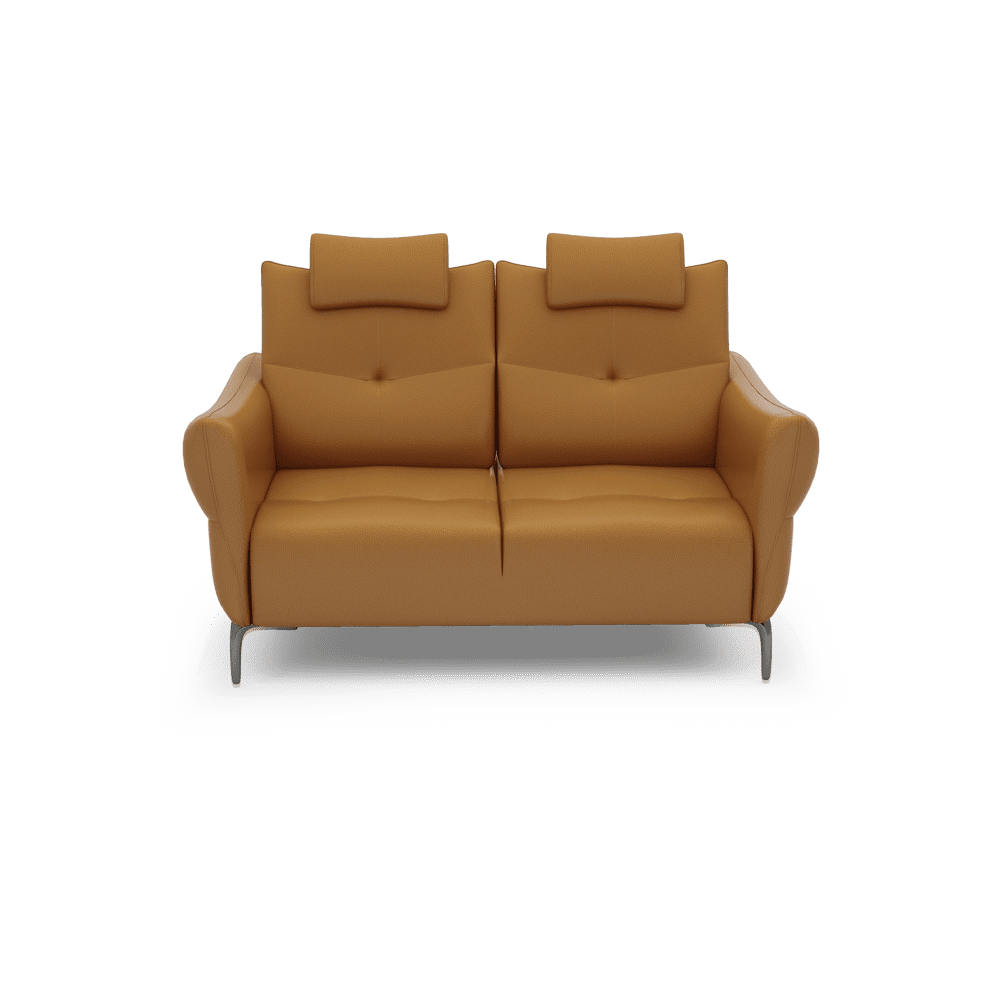 AFFING – Modular Push-Back Fabric / Leather Sofa (2-seater)