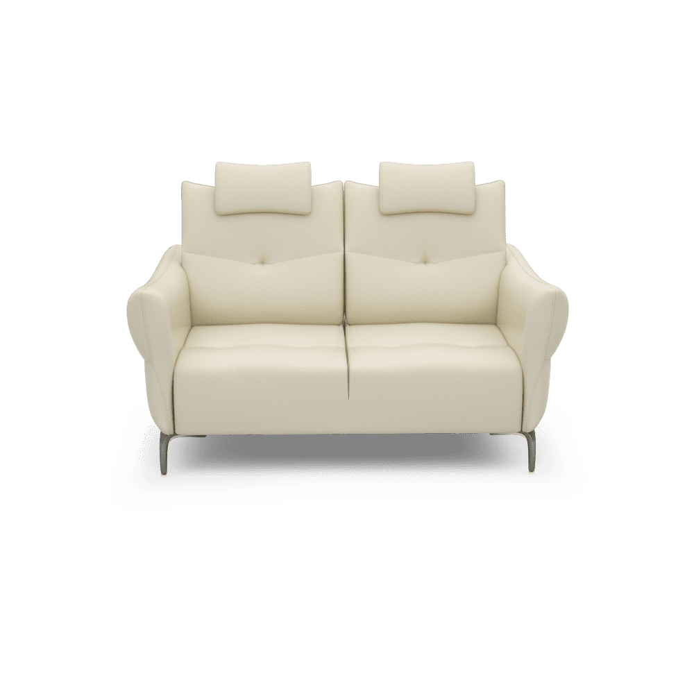 AFFING – Modular Push-Back Fabric / Leather Sofa (2-seater)