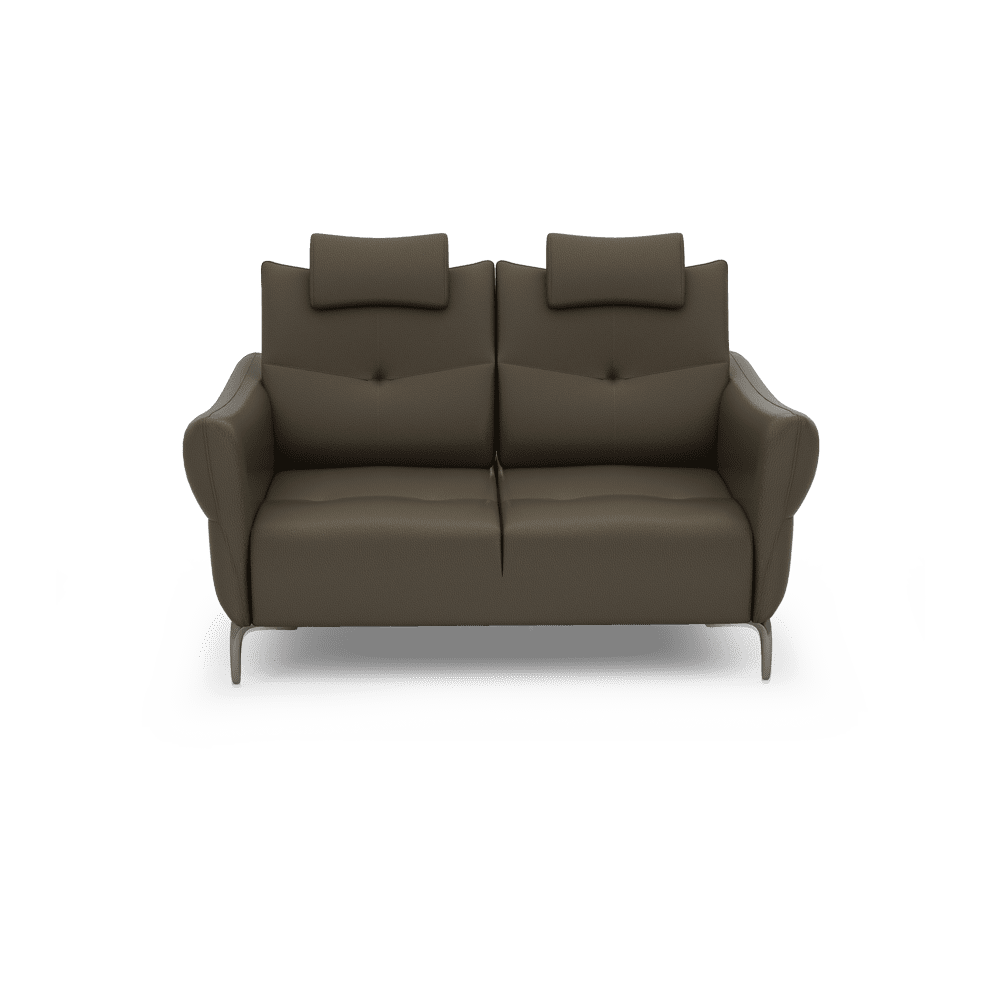 AFFING – Modular Push-Back Fabric / Leather Sofa (2-seater)