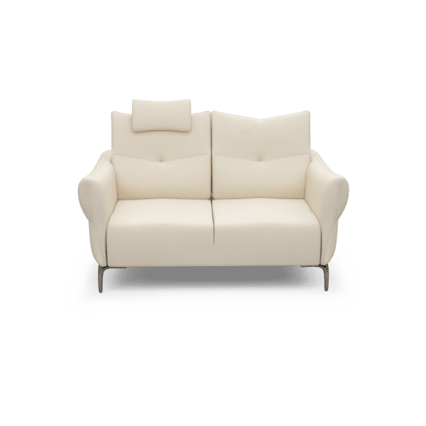 AFFING – Modular Push-Back Fabric / Leather Sofa (2-seater)