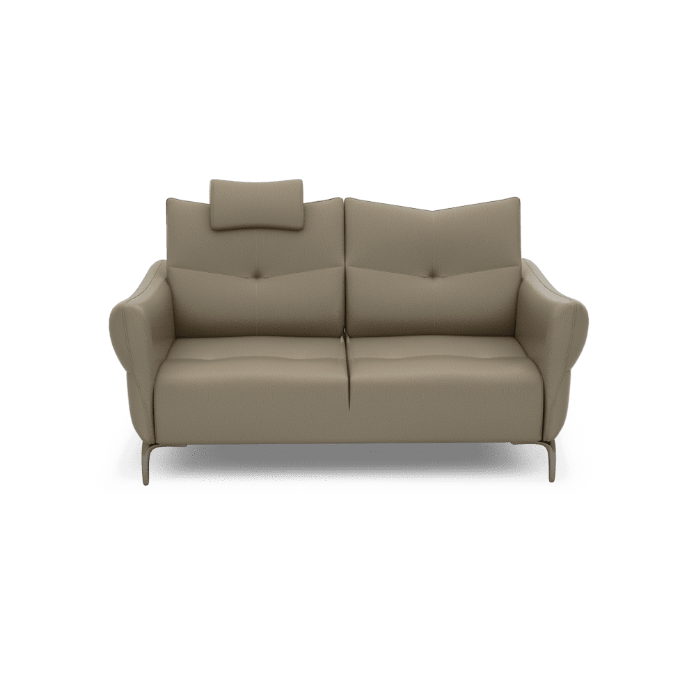 AFFING – Modular Push-Back Fabric / Leather Sofa (3-seater)