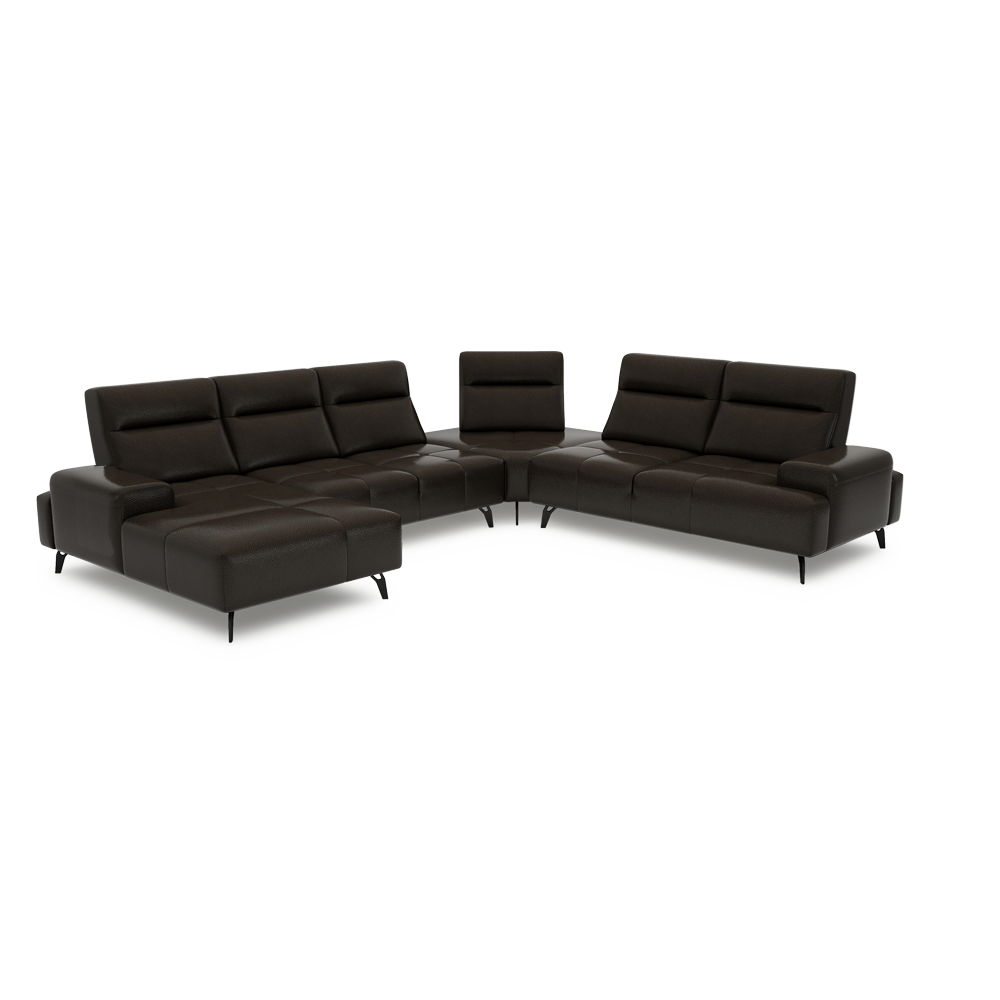 CERVIA – Modular Push-Back Sofa (Corner)