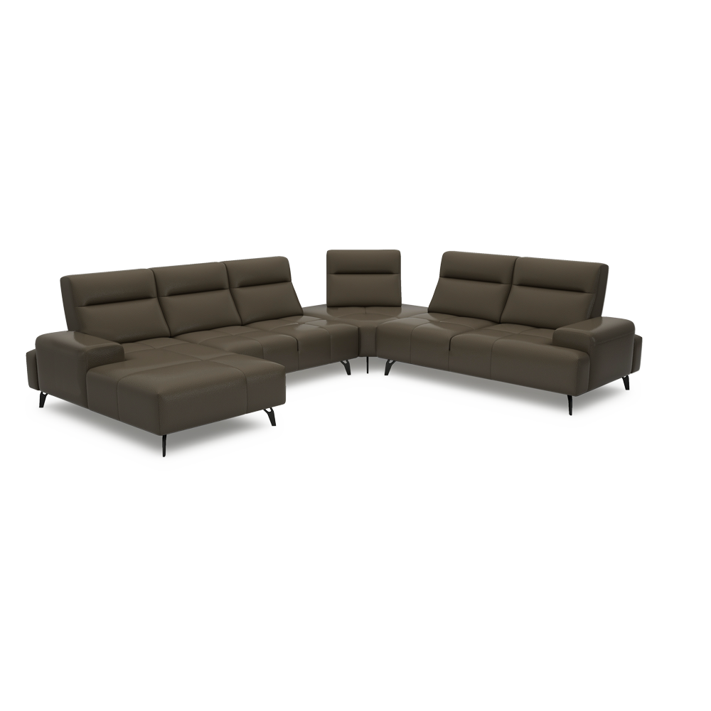 CERVIA – Modular Push-Back Sofa (Corner)