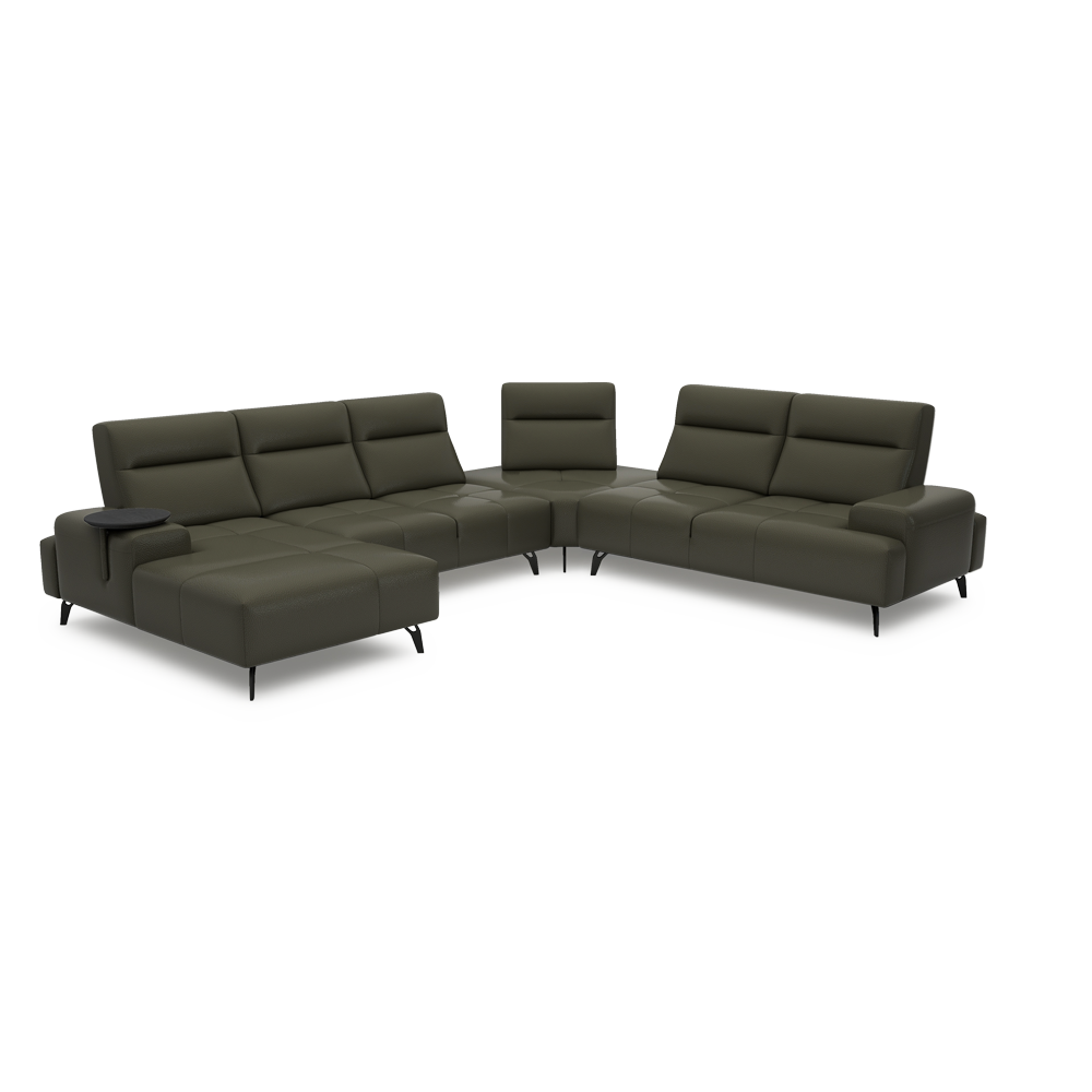 CERVIA – Modular Push-Back Sofa (Corner)