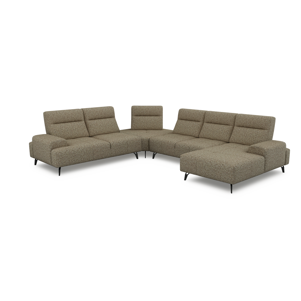 CERVIA – Modular Push-Back Sofa (Corner)