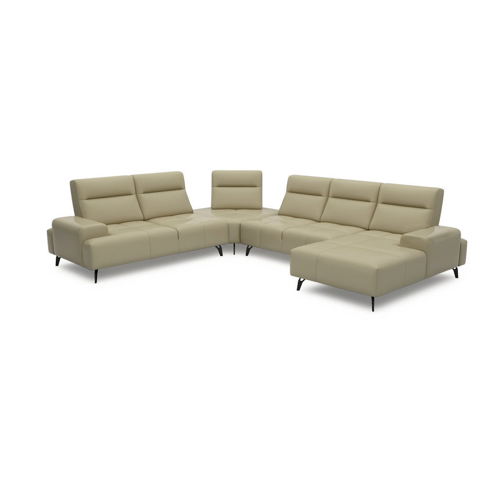 CERVIA – Modular Push-Back Sofa (Corner)