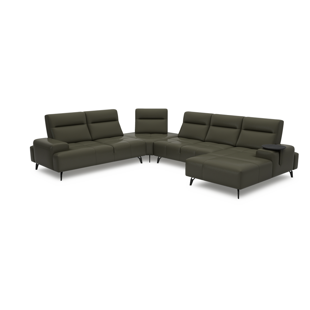 CERVIA – Modular Push-Back Sofa (Corner)