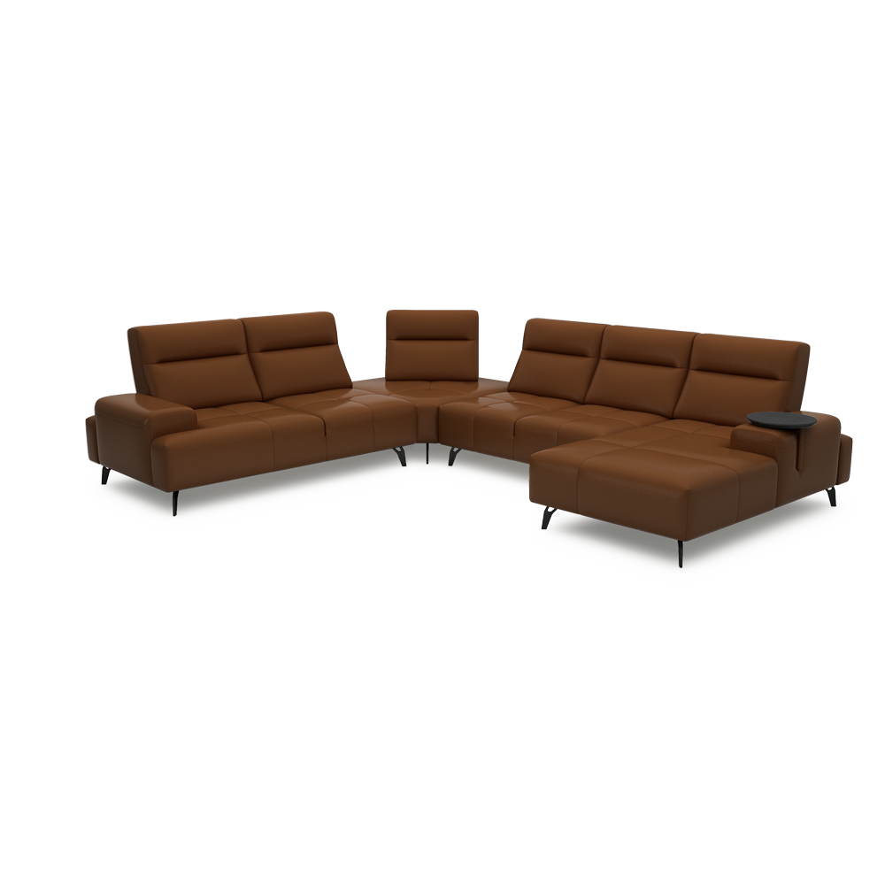 CERVIA – Modular Push-Back Sofa (Corner)