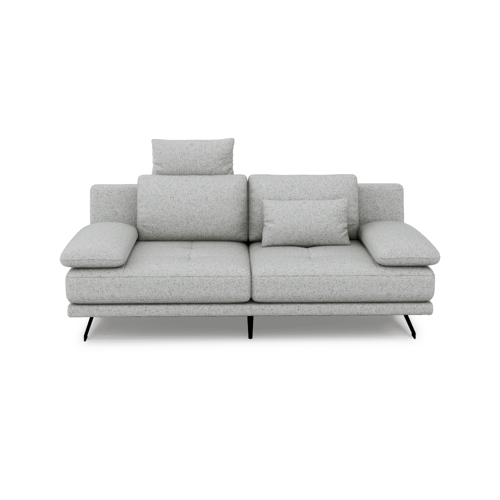 LUPANA – 3-Seater Sofa with Adjustable Seat & Removable Headrest