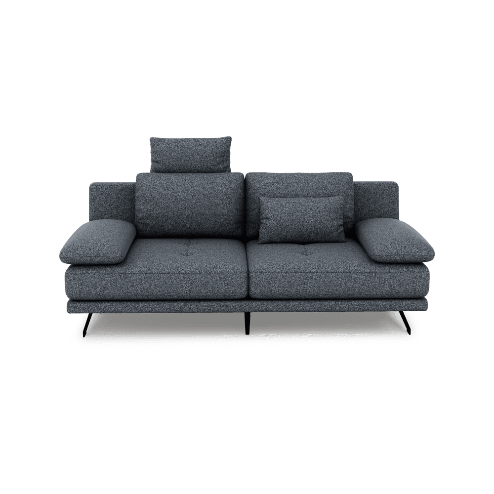 LUPANA – 3-Seater Sofa with Adjustable Seat & Removable Headrest