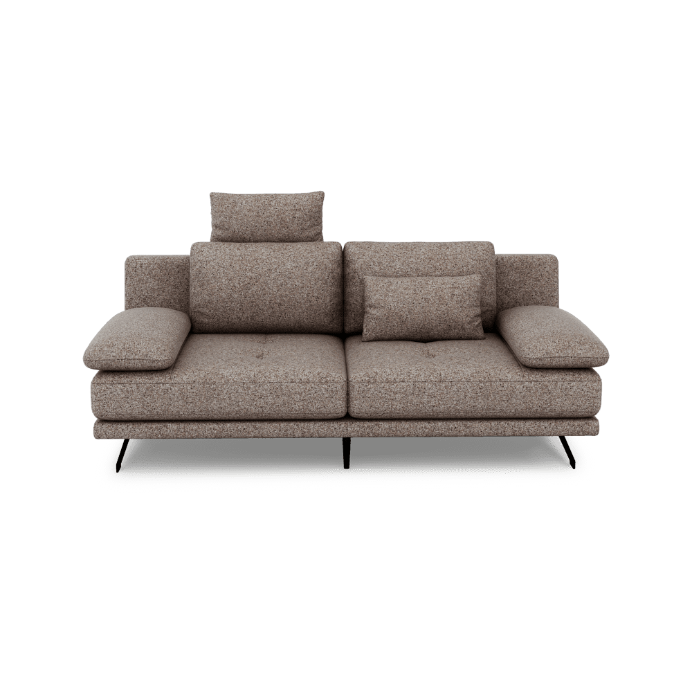LUPANA – 3-Seater Sofa with Adjustable Seat & Removable Headrest